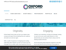 Tablet Screenshot of oxfordmediafactory.co.uk
